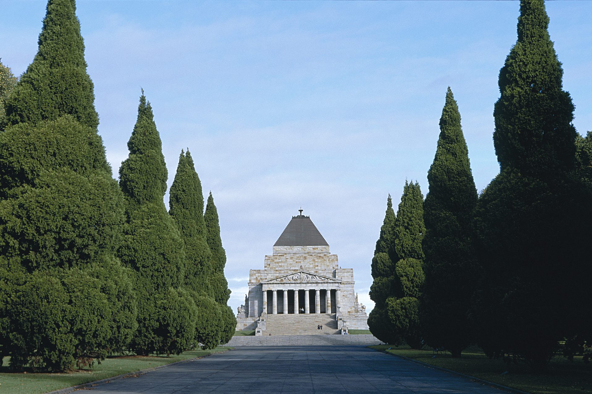 Now: Shrine of Remembrance