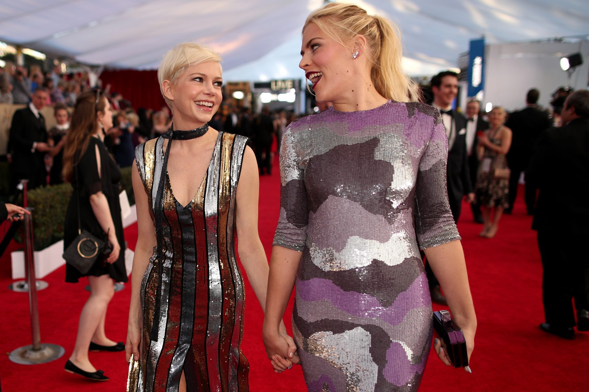 Michelle Williams and Busy Philipps