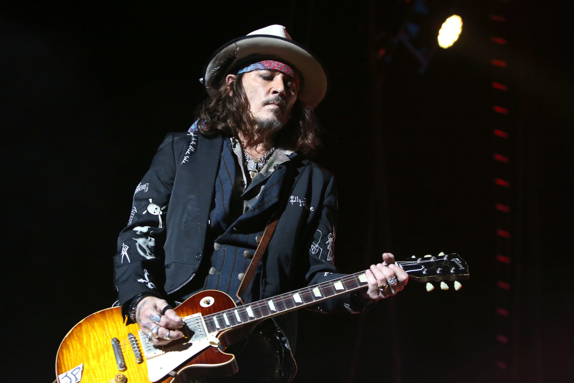 Johnny Depp's health problems while touring with his band