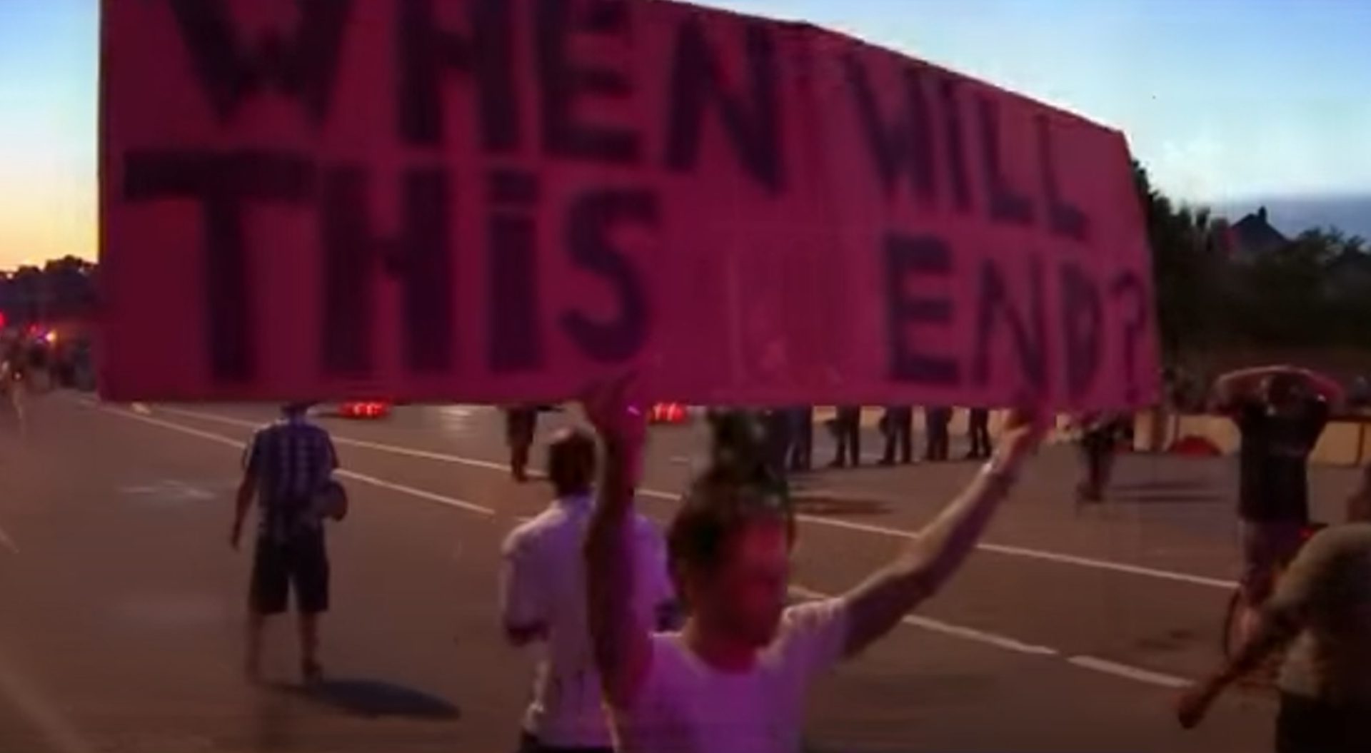 The music video uses footage from Black Lives Matter protests