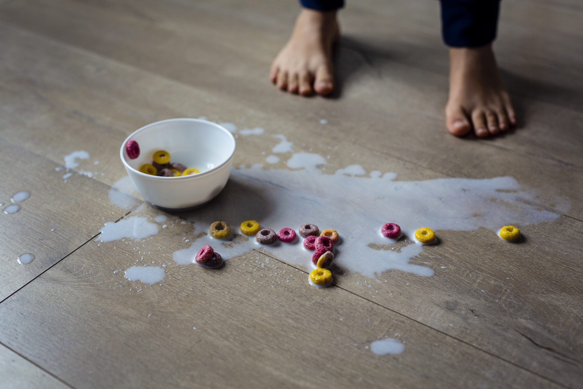 Mais si les aliments touchent le sol, ils seront contaminés !