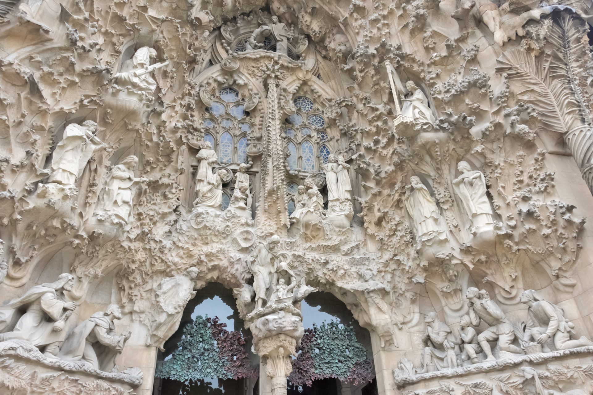 The facades of the Sagrada Familia