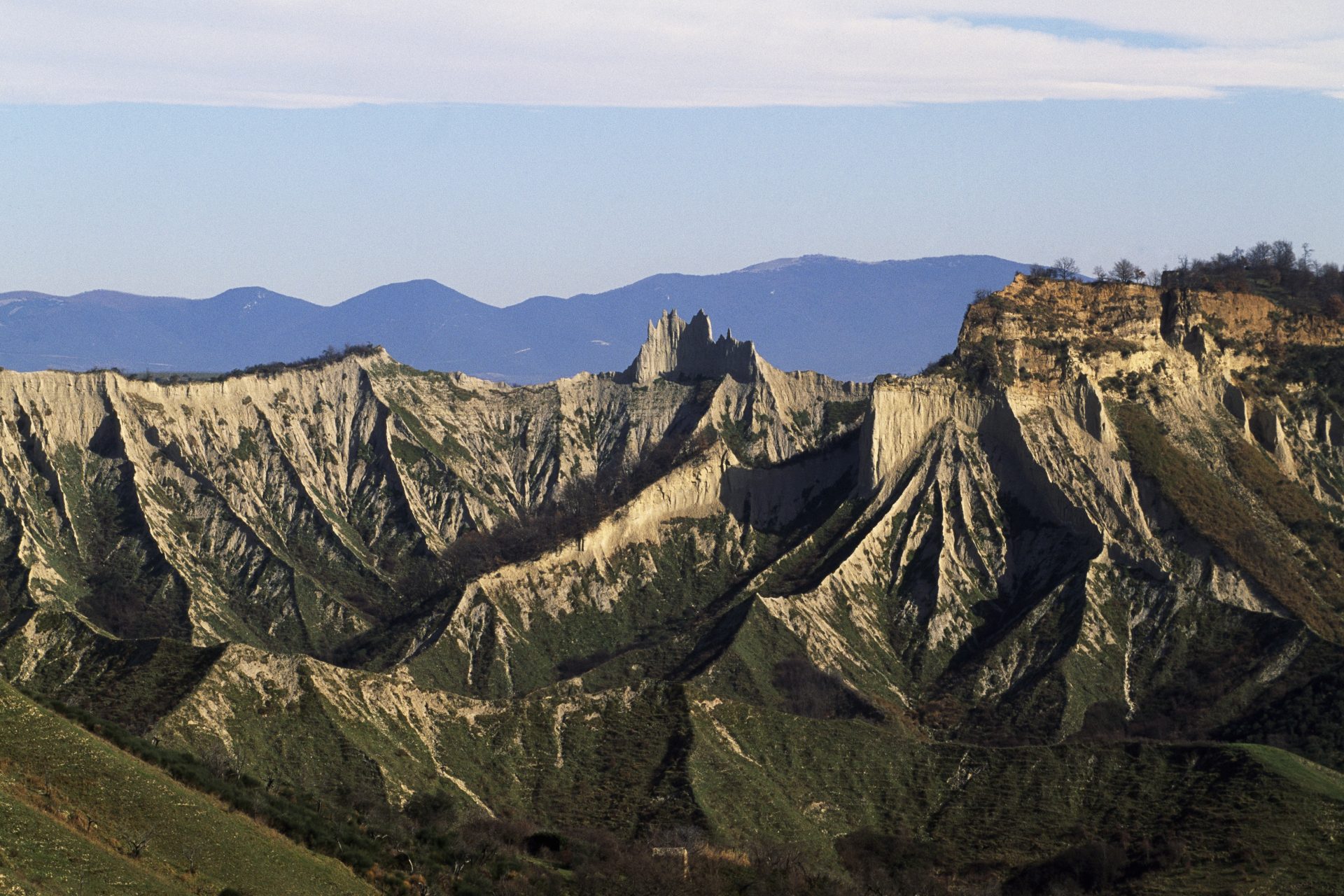 Earthquakes and landslides have destroyed part of the city