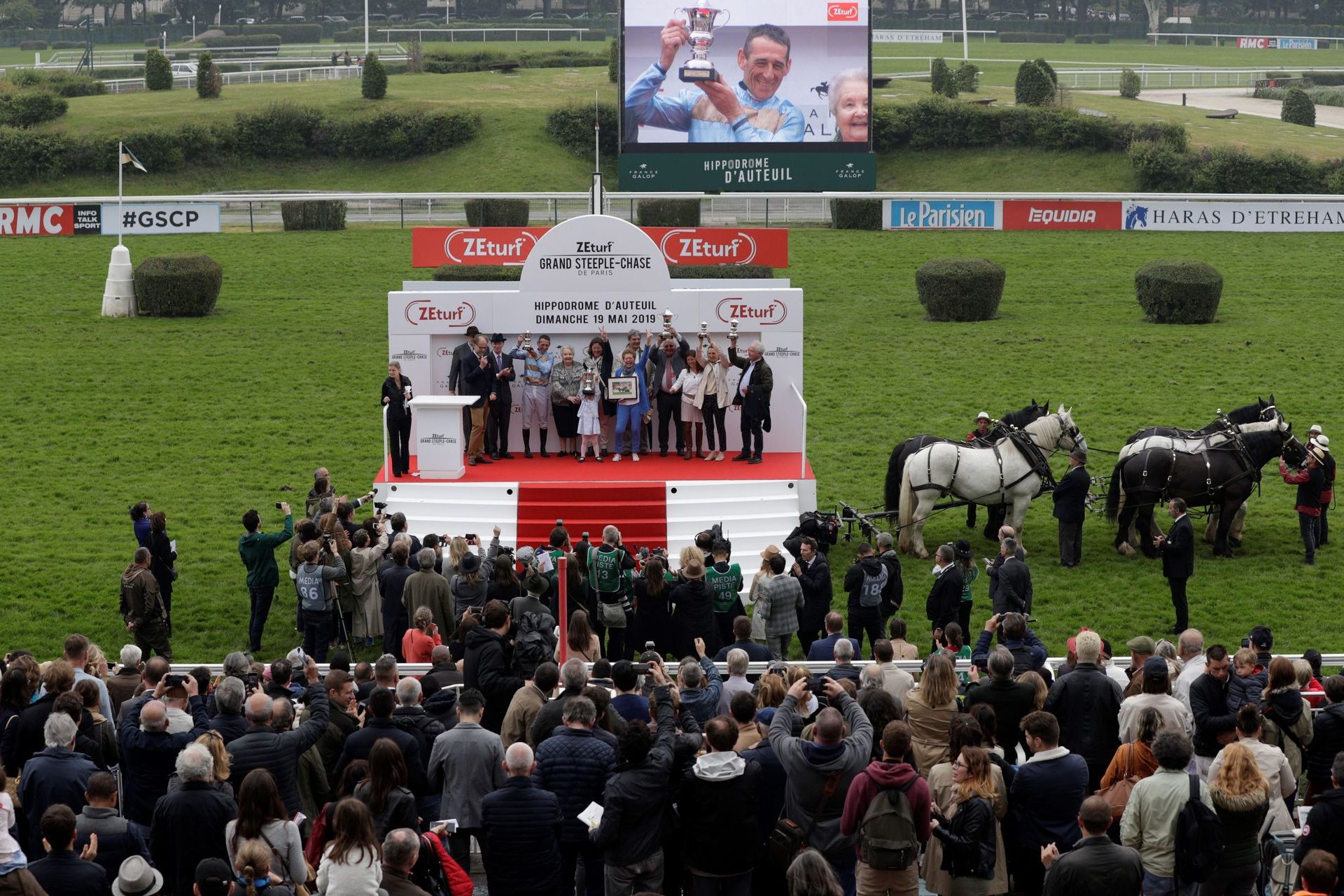 Les deux enceintes de l’hippodrome