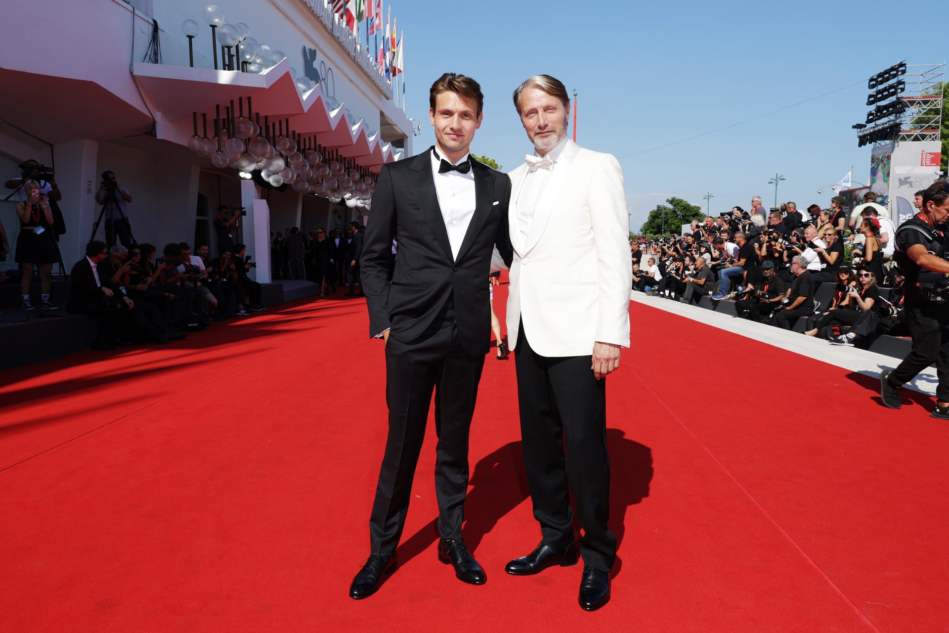 Mads Mikkelsen brought his son