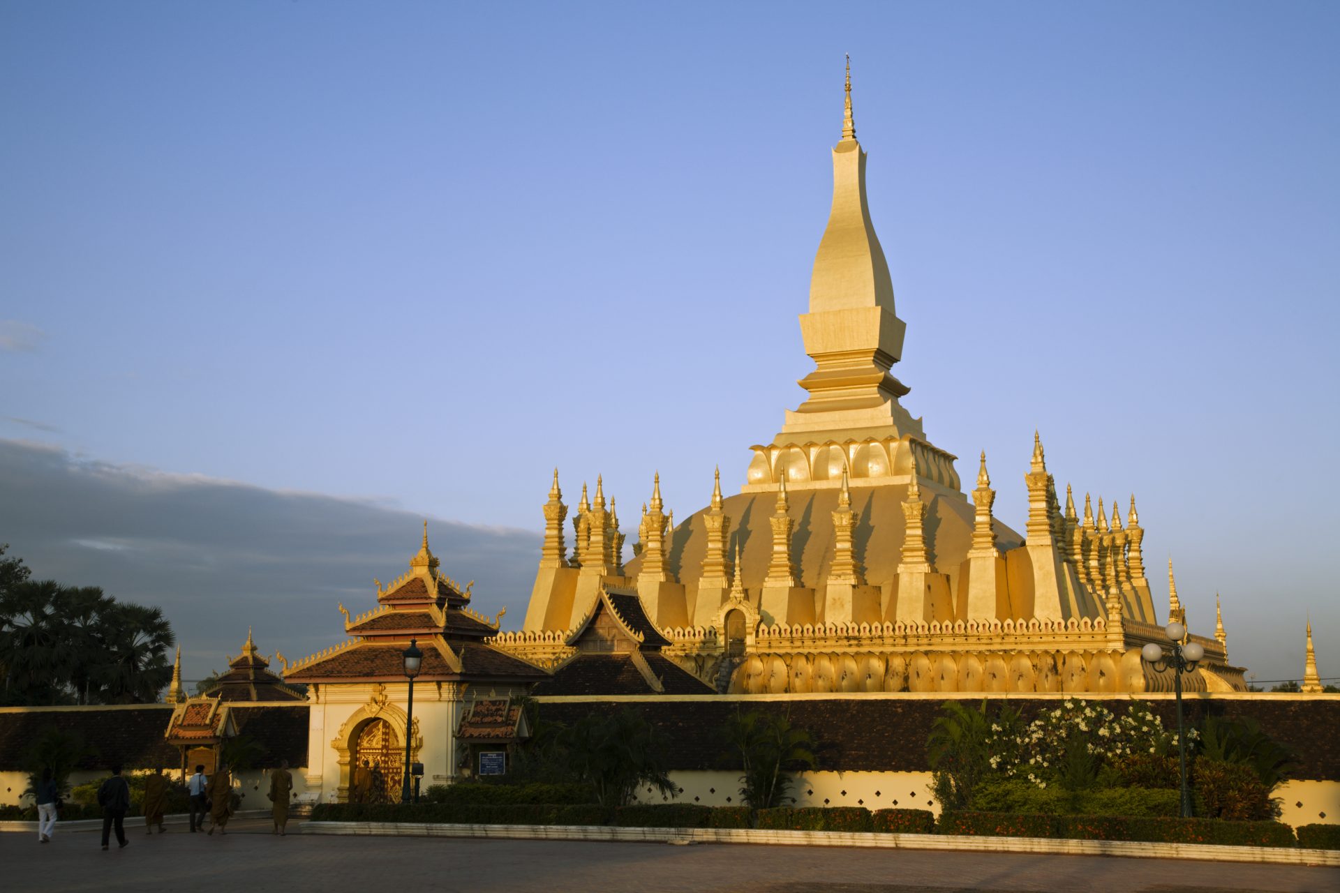 Temple Pha That Luang, au Laos