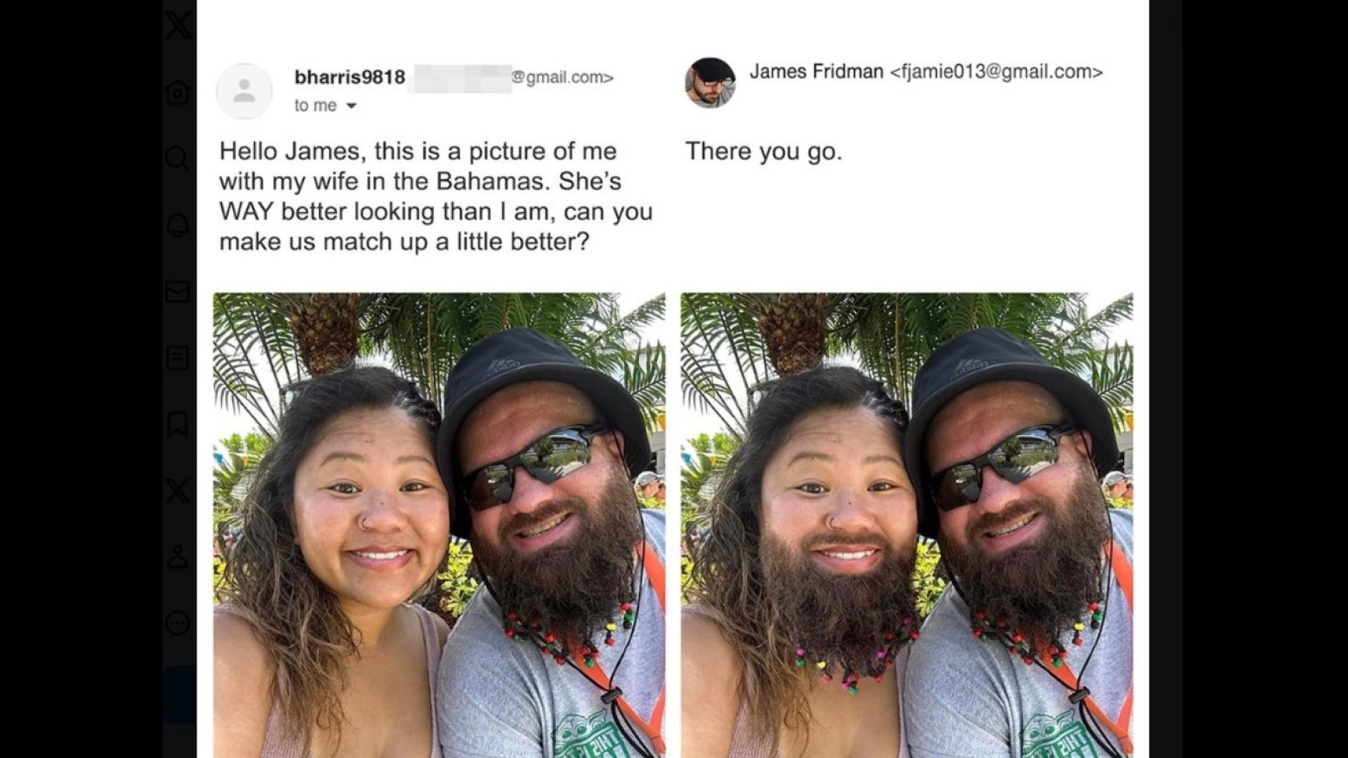 This is James Fridman, the Photoshop wizard on X
