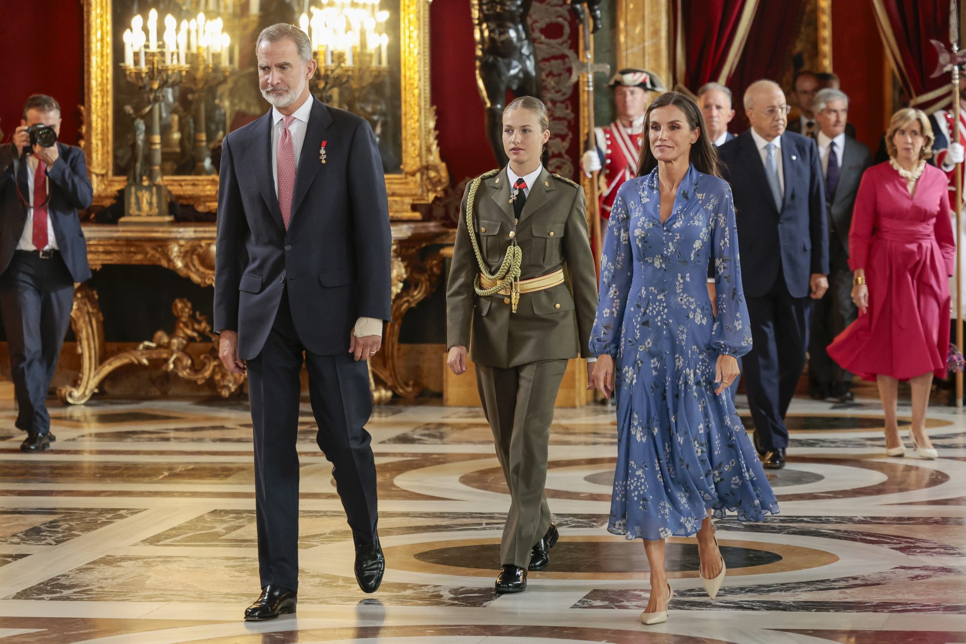 Primer besamanos de Leonor en la Fiesta Nacional