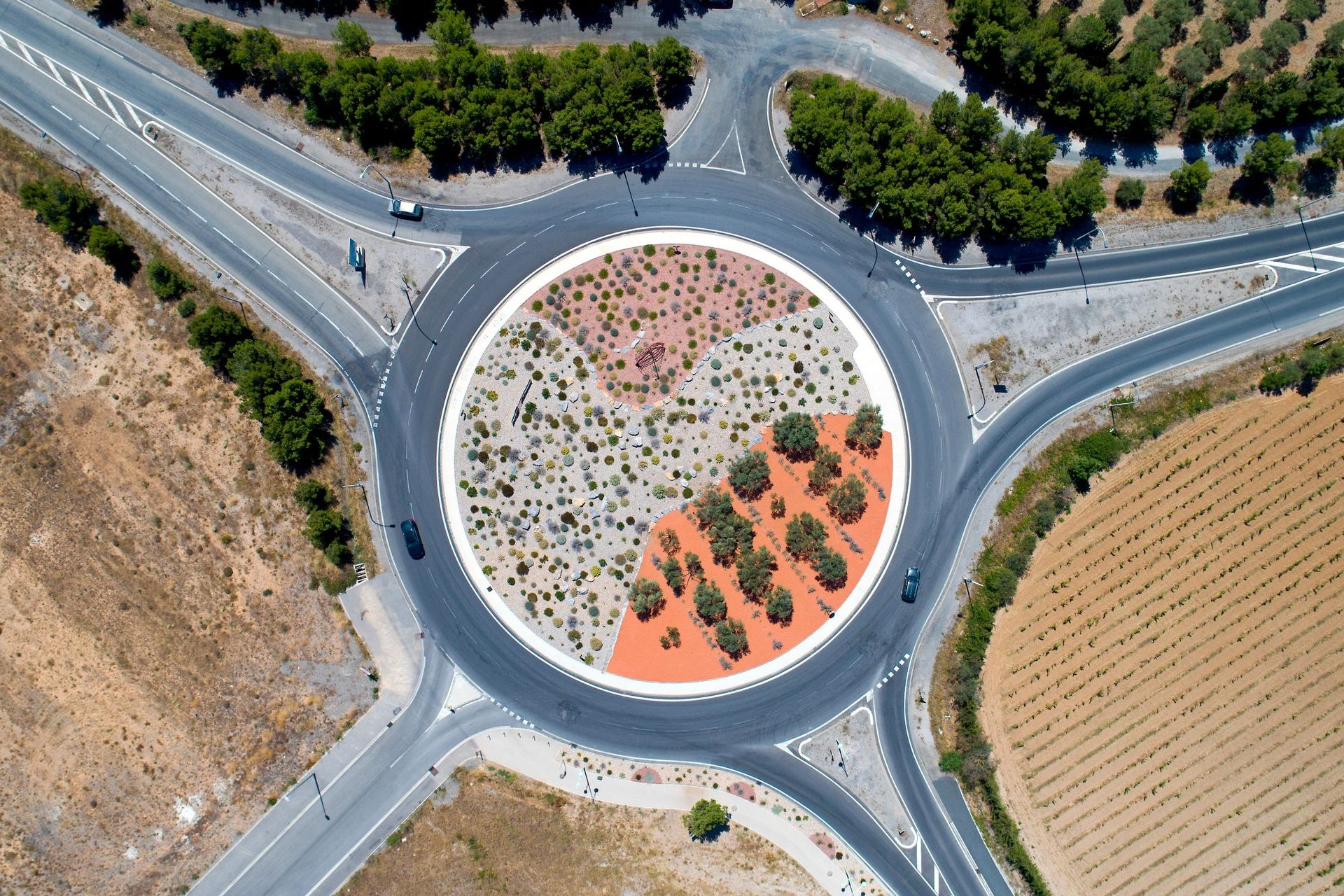 Which countries in the world have the most roundabouts?