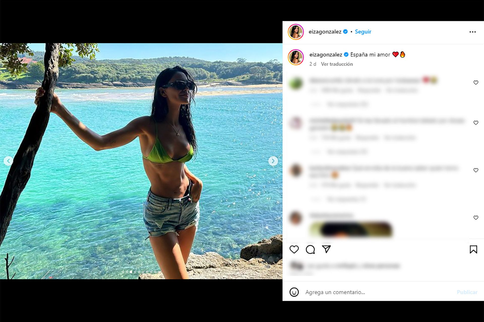 Eiza González, en el mismo lugar