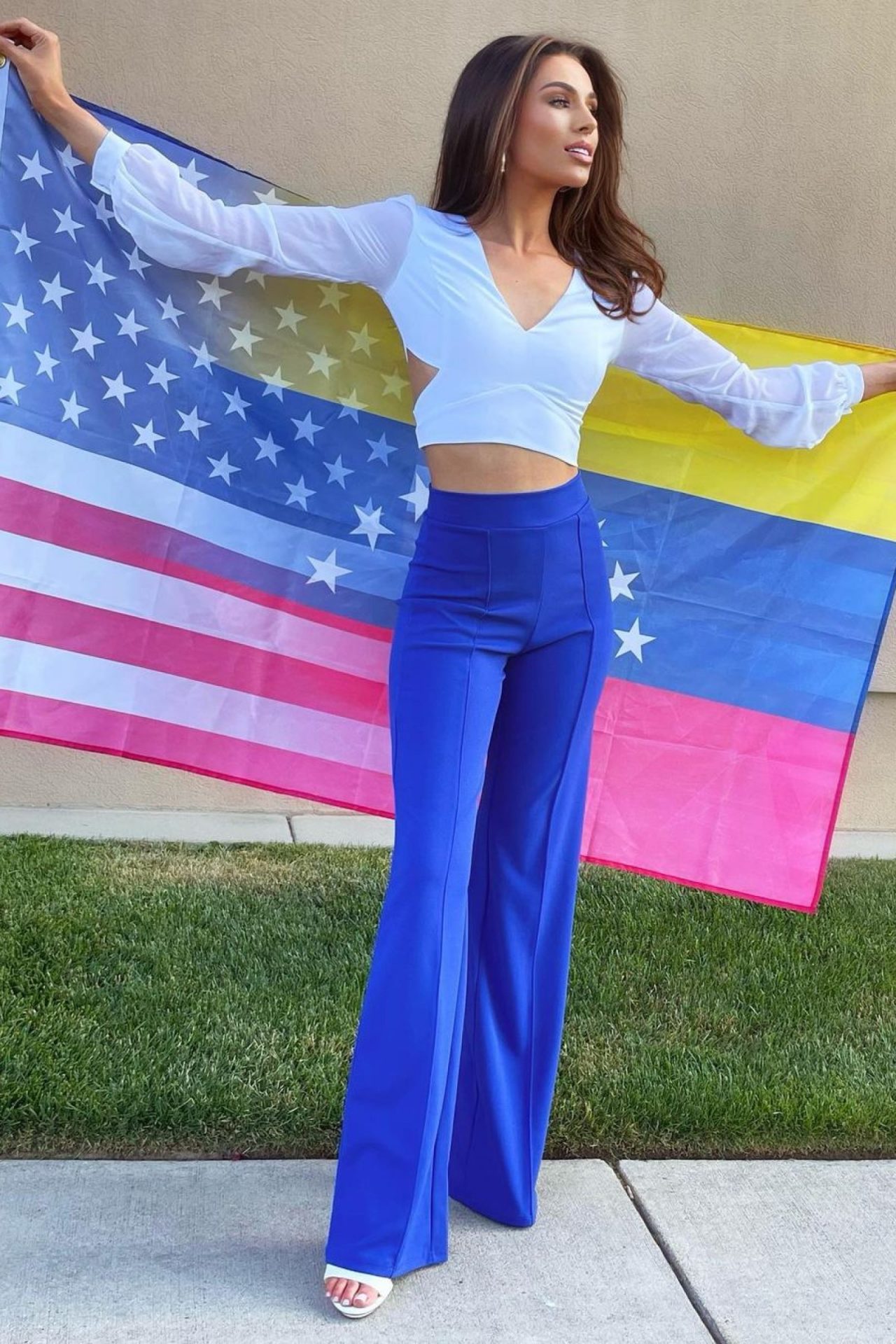 A latina representing Miss USA