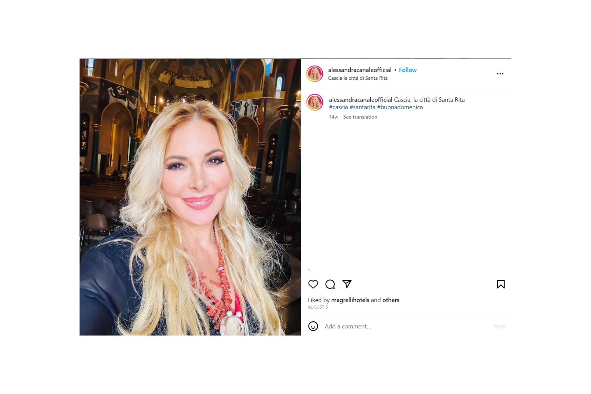 Alessandra Canale anche su Instagram!