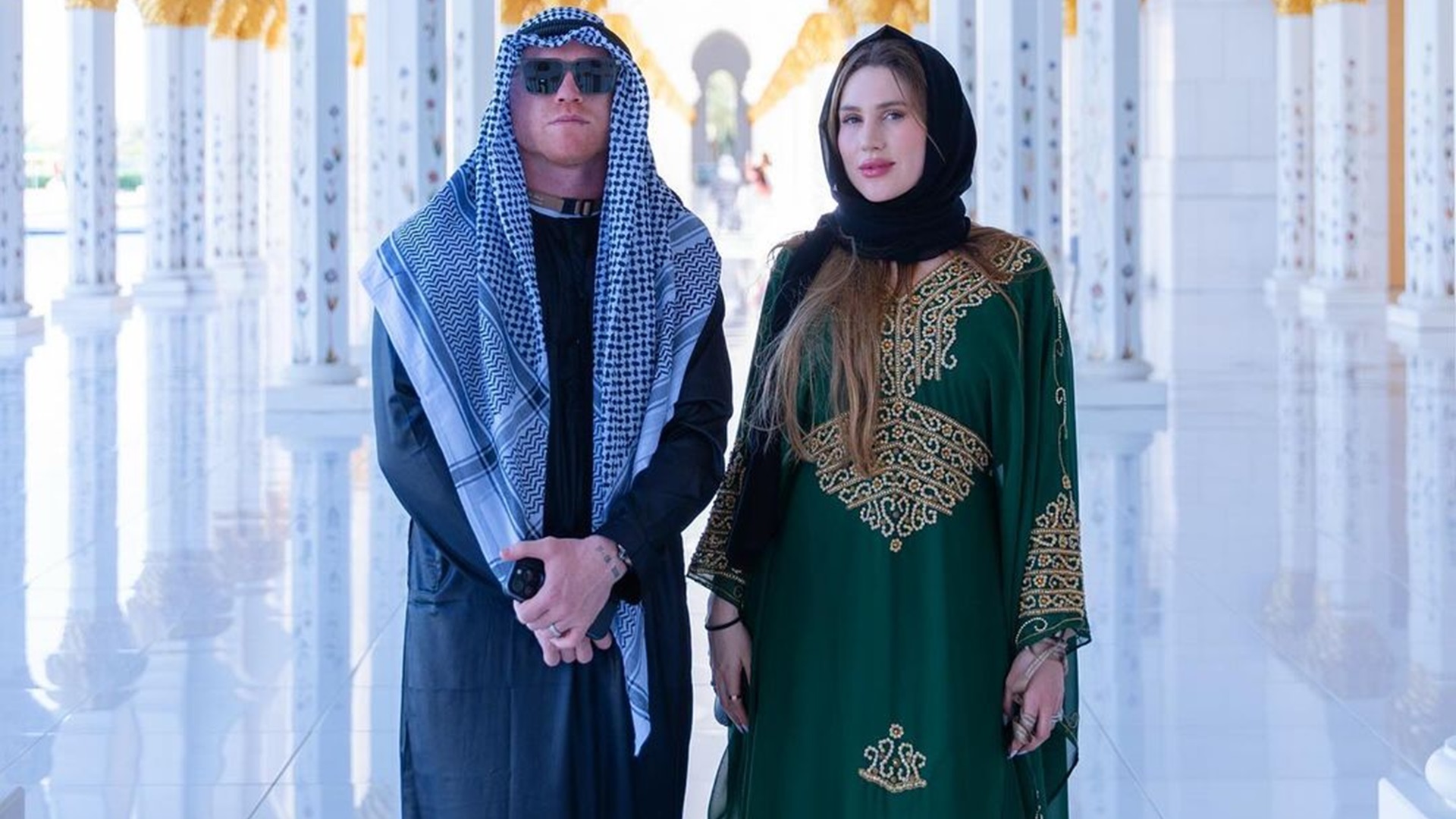 La escapada del ‘Canelo’ y su esposa a los Emiratos Árabes