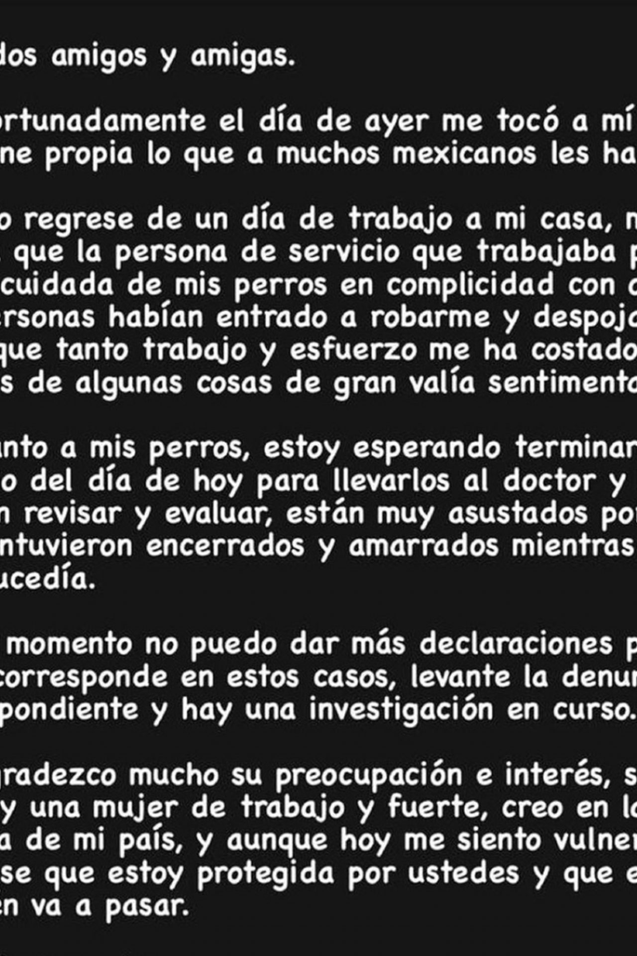 'Despojarme de lo que tanto trabajo y esfuerzo me ha costado ganar'