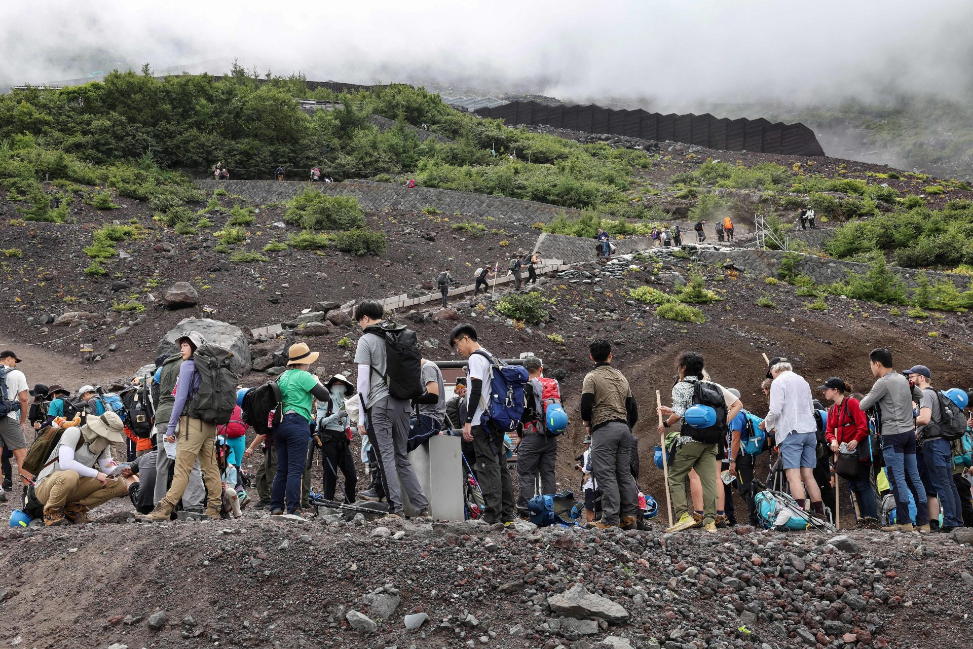  Restrições de escalada no Monte Fuji 