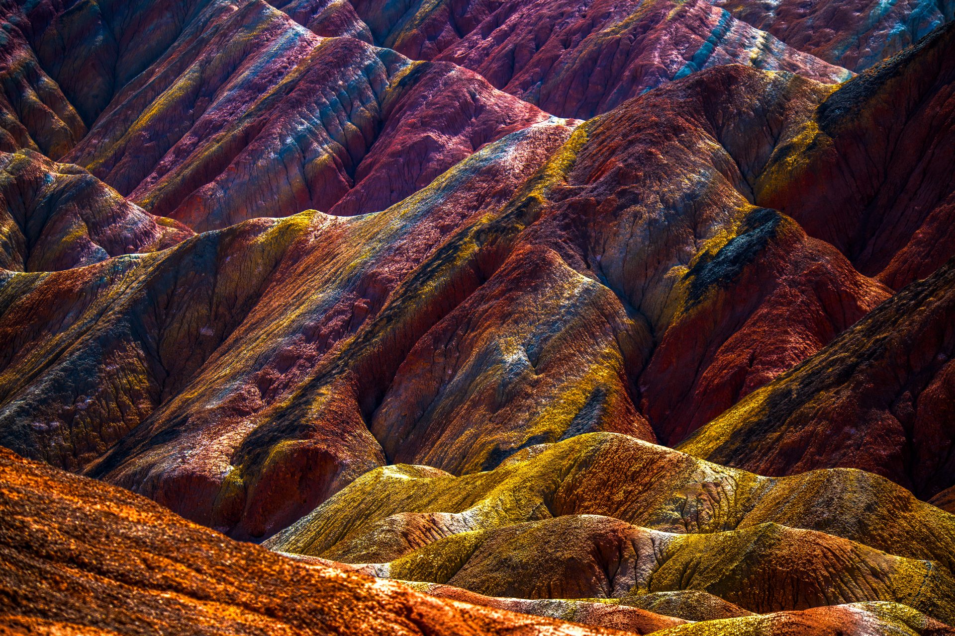 Rainbow mountains, Zhangye Danxia geopark