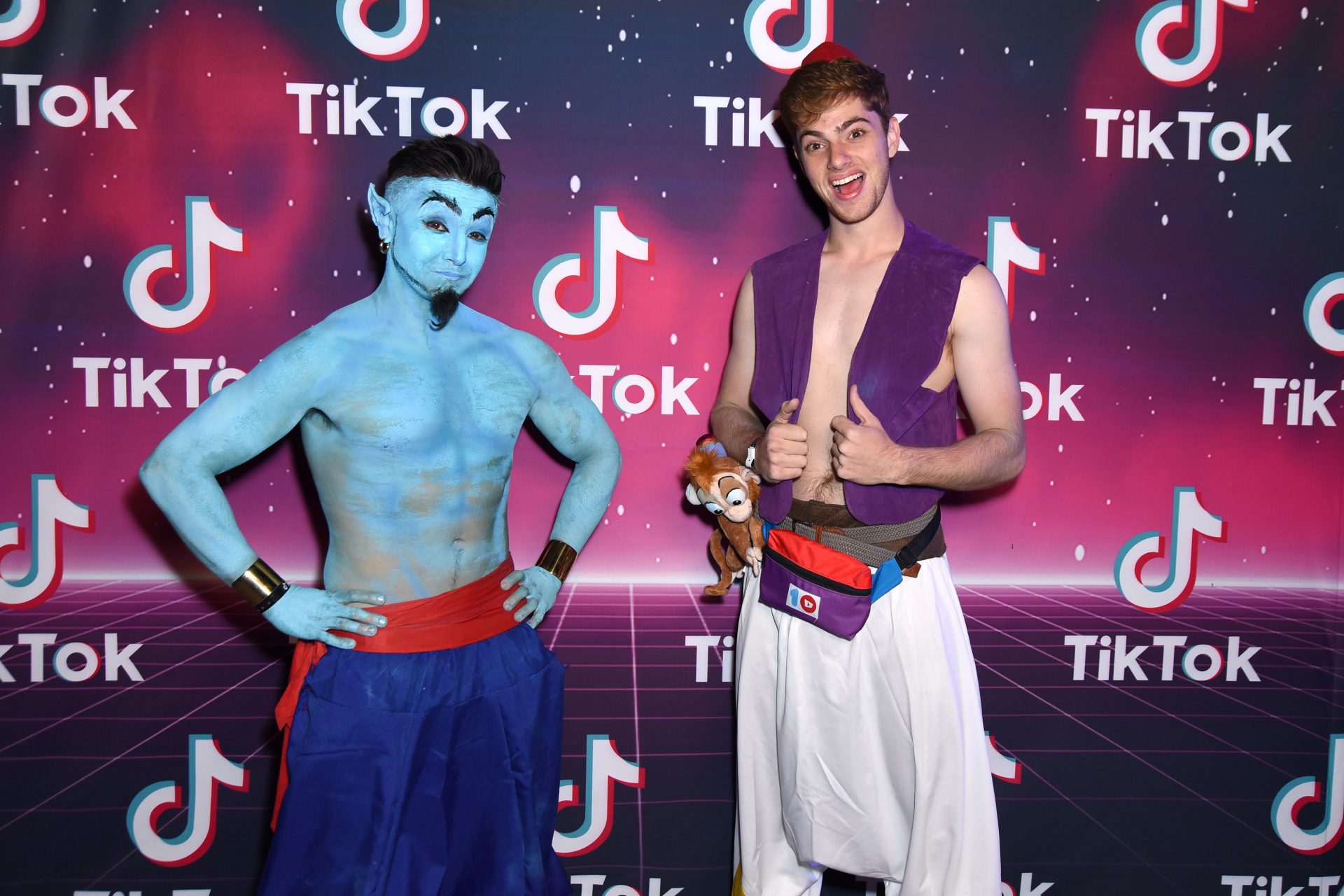 Kurt Tocci and Markian Benhamou as Genie and Aladdin