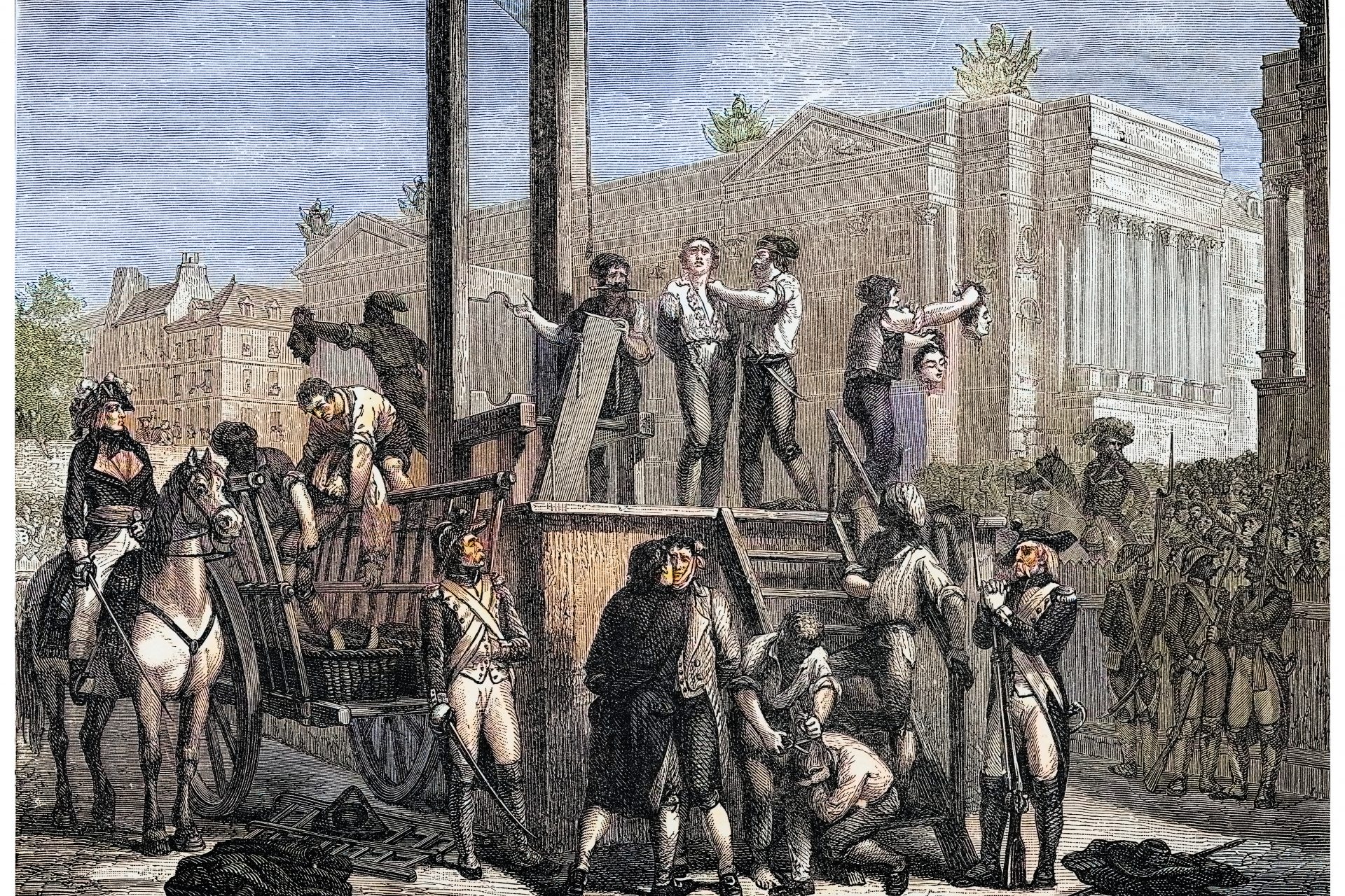 Primer ajusticiado en la guillotina