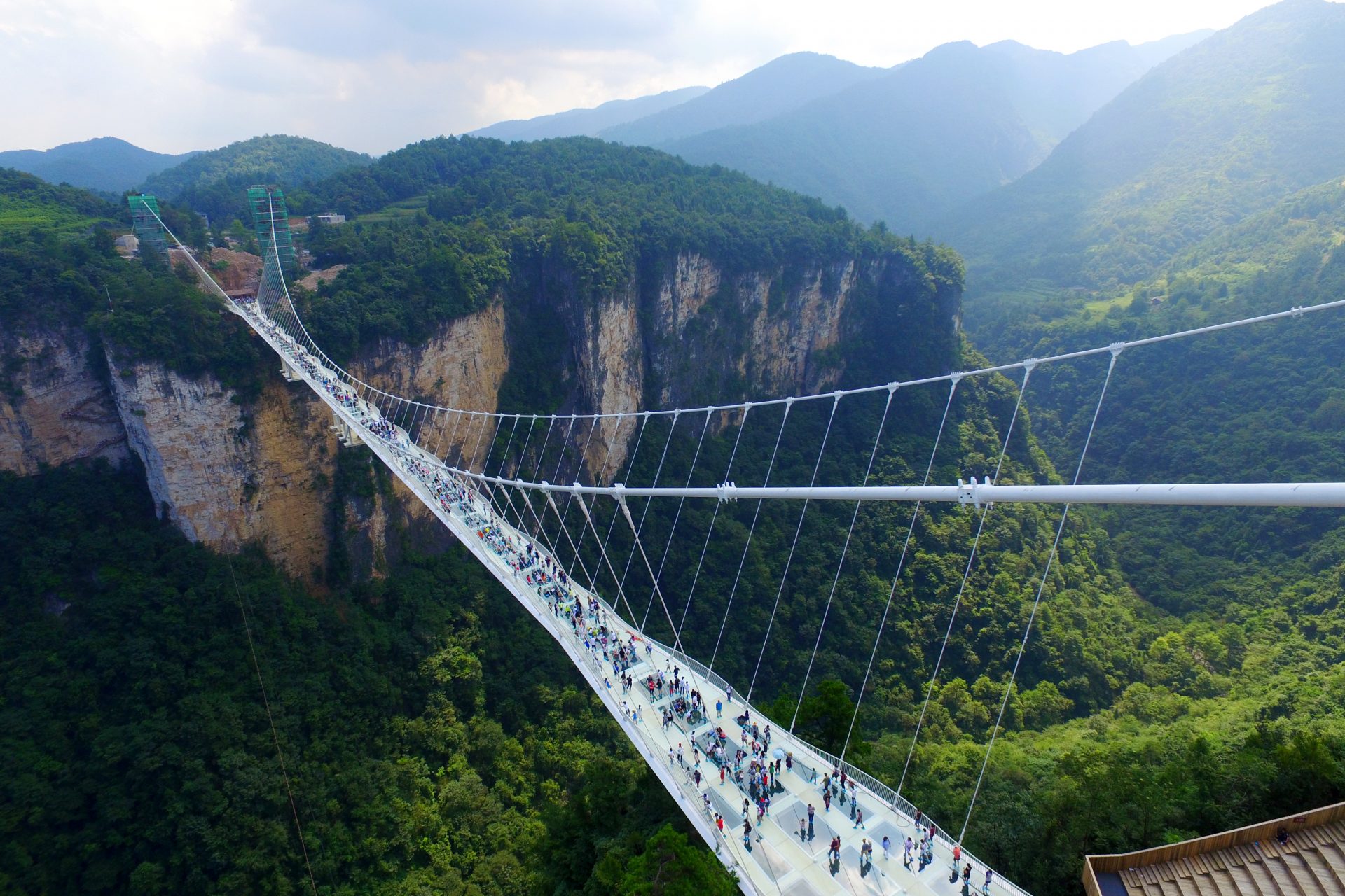 Zhangjiajie Grand Canyon's Glass-bottom Bridge