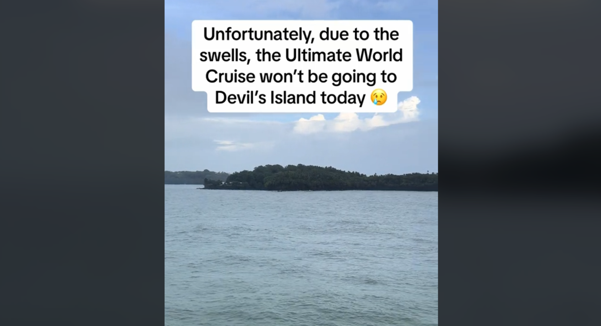 Impossibile visitare l'isola del Diavolo
