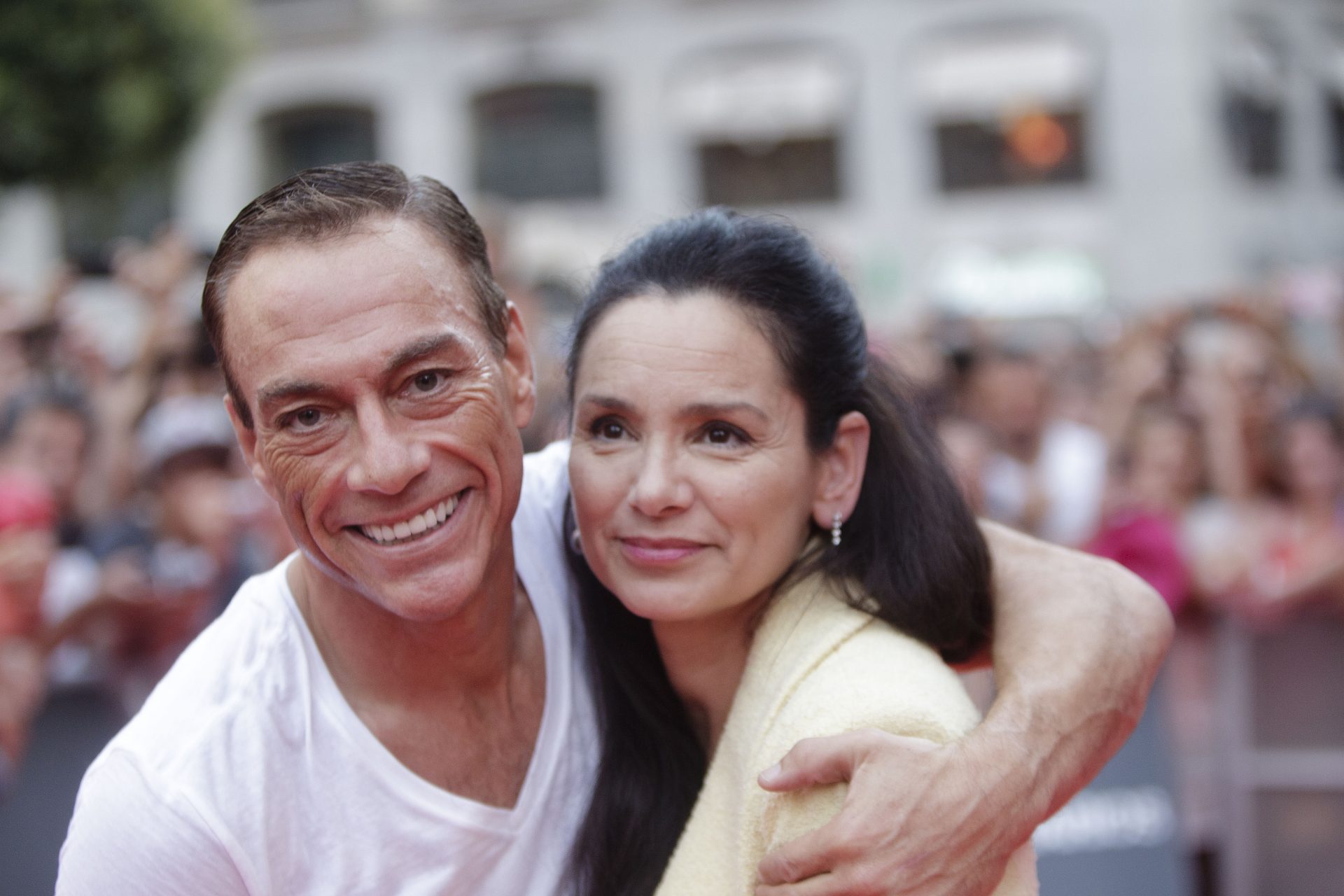 Jean-Claude Van Damme and Gladys Portugues