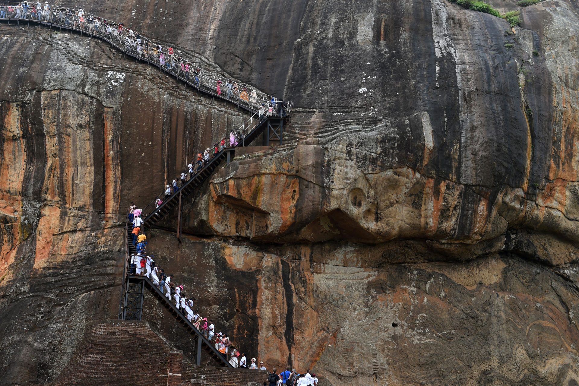 L'escalier de Sigiriya, Sri Lanka