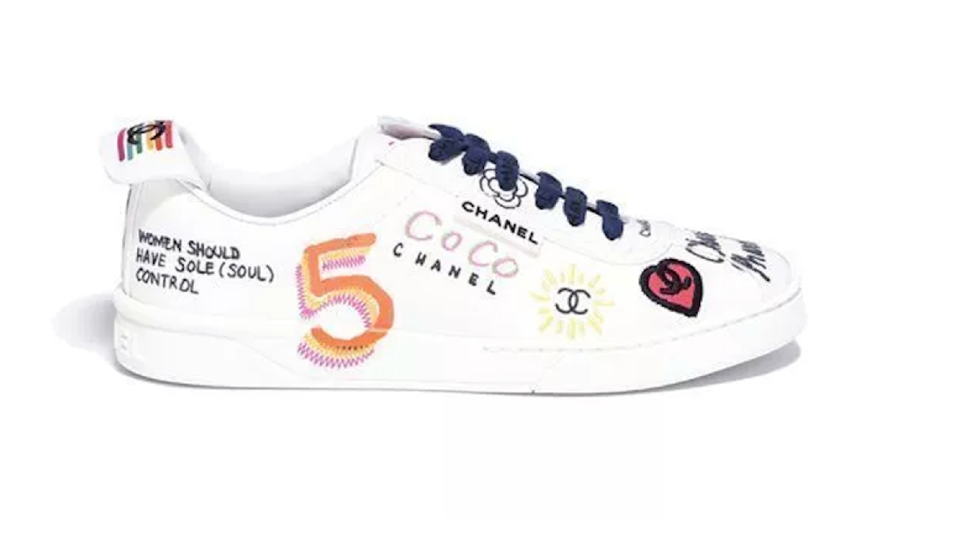 Chanel x Pharrell Williams Graffiti trainers