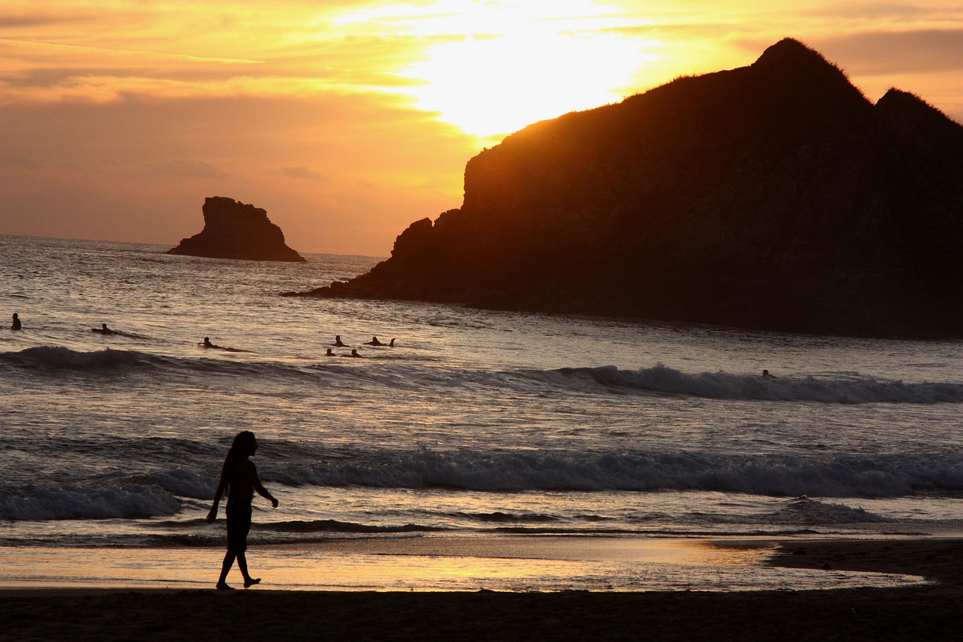 Het strand van Zipolite (Mexico)