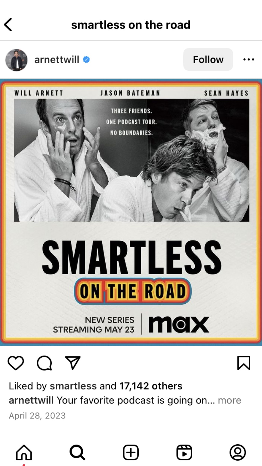 The three friends took the podcast on the road