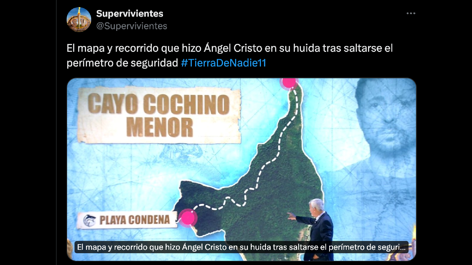 La huída de Ángel de Supervivientes