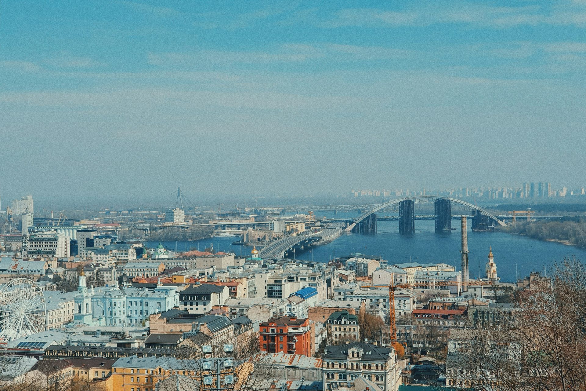 La vue de la ville depuis l'un des plus anciens quartiers