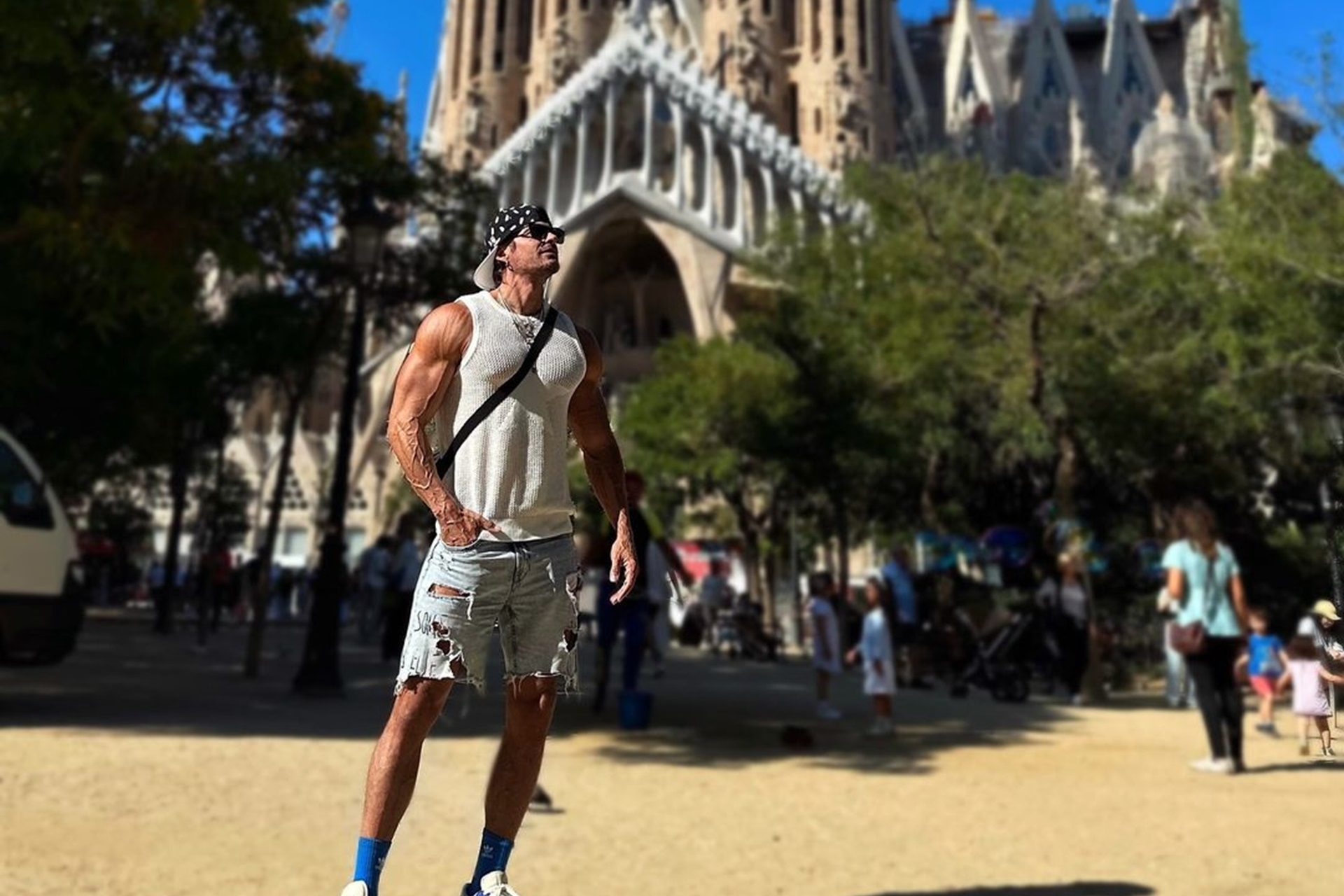 Postal en la Sagrada Familia