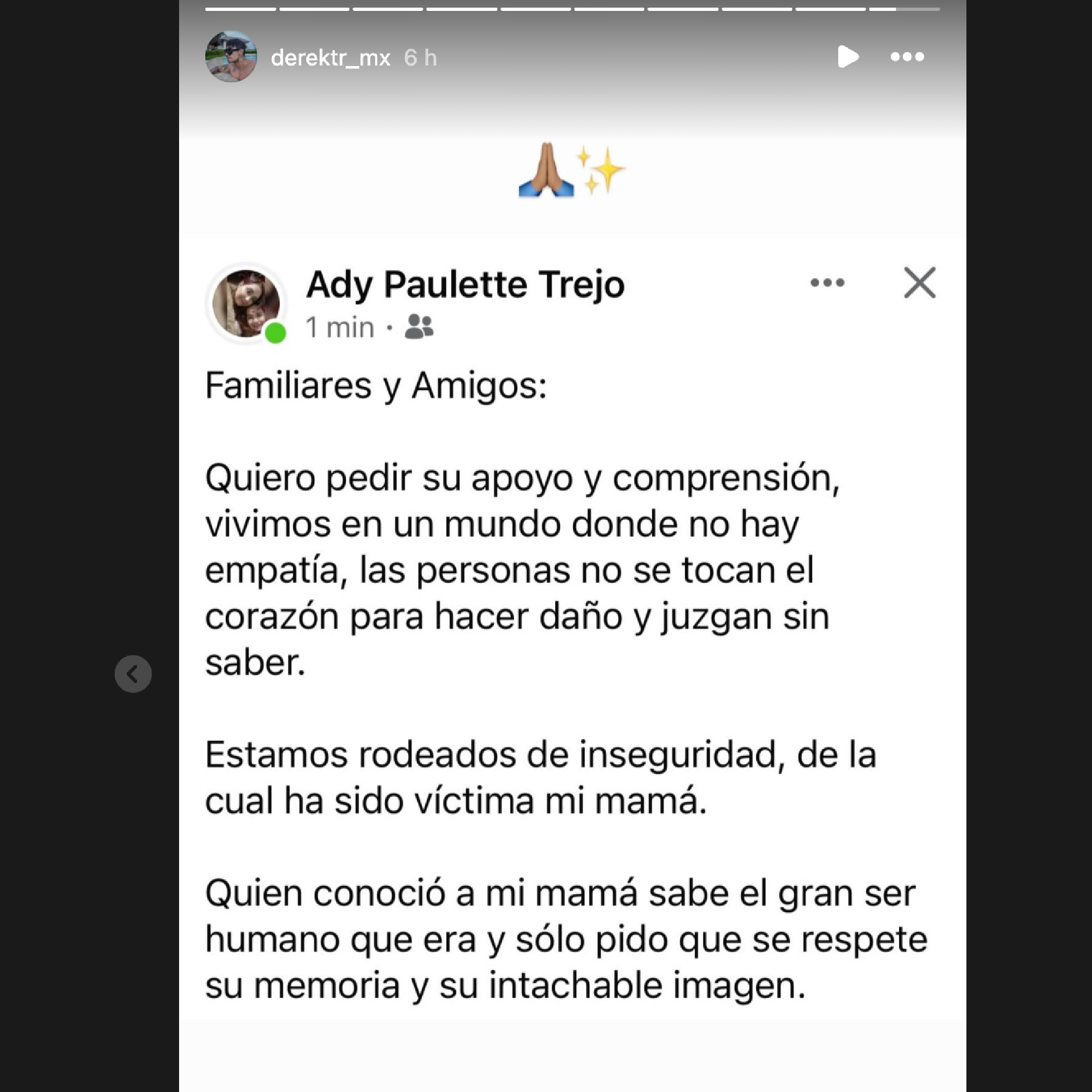 Las últimas declaraciones de Trejo