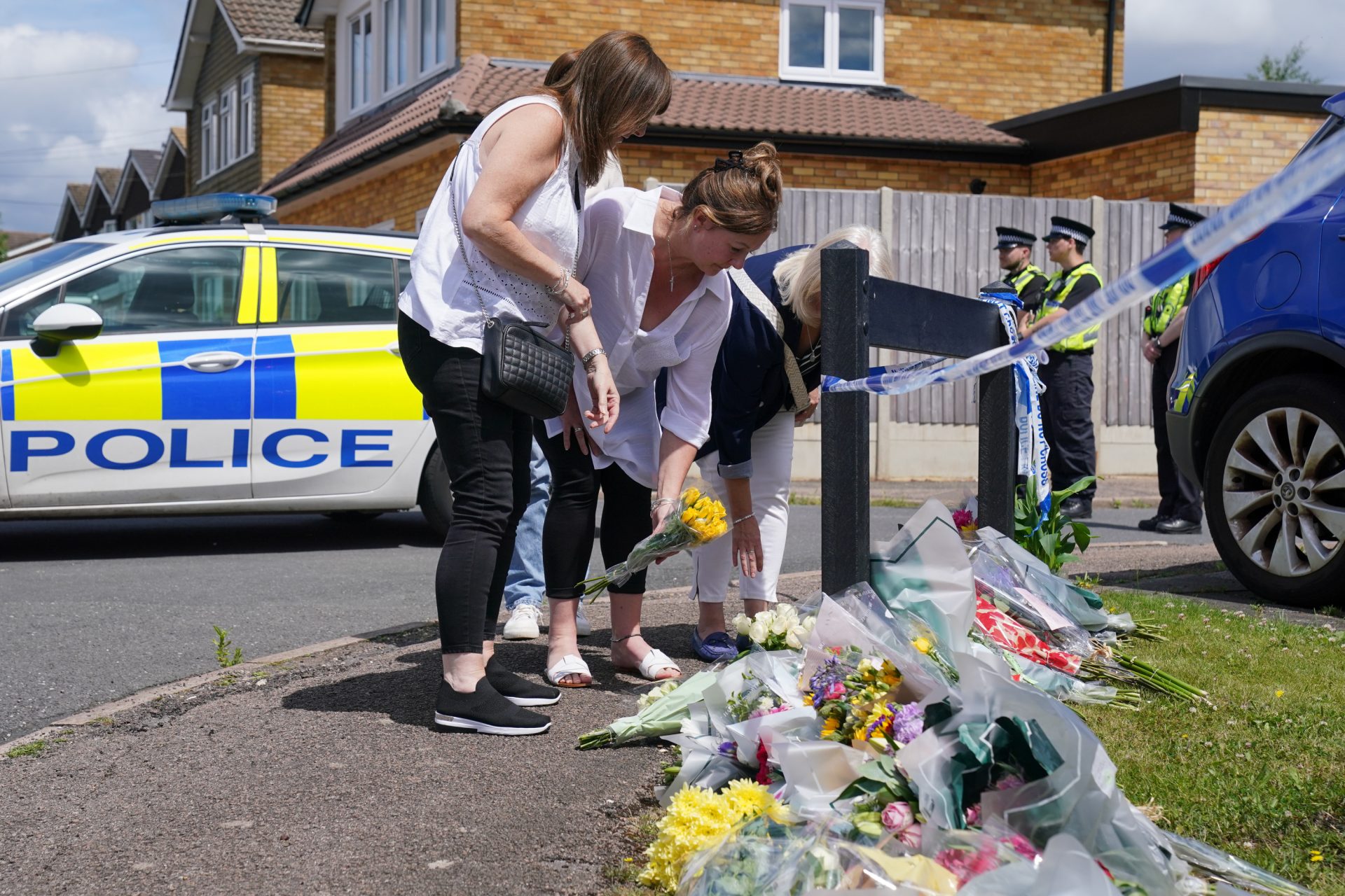 Flowers for the victims
