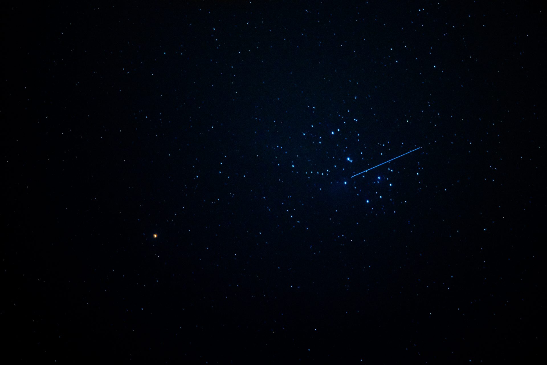 Mars and the Pleiades (20 July)