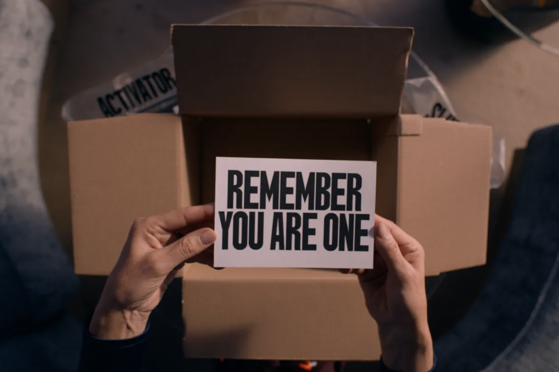 'Remember you are one'