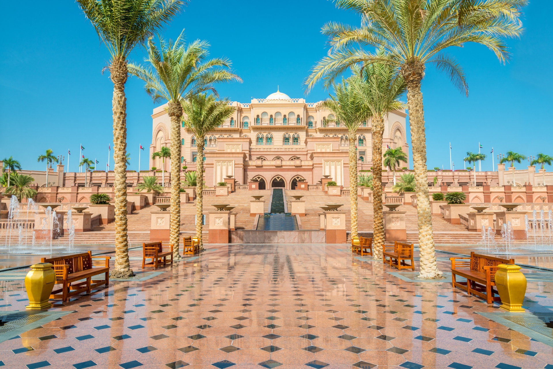 Emirates Palace Hotel en Abu Dabi, Emiratos Árabes Unidos