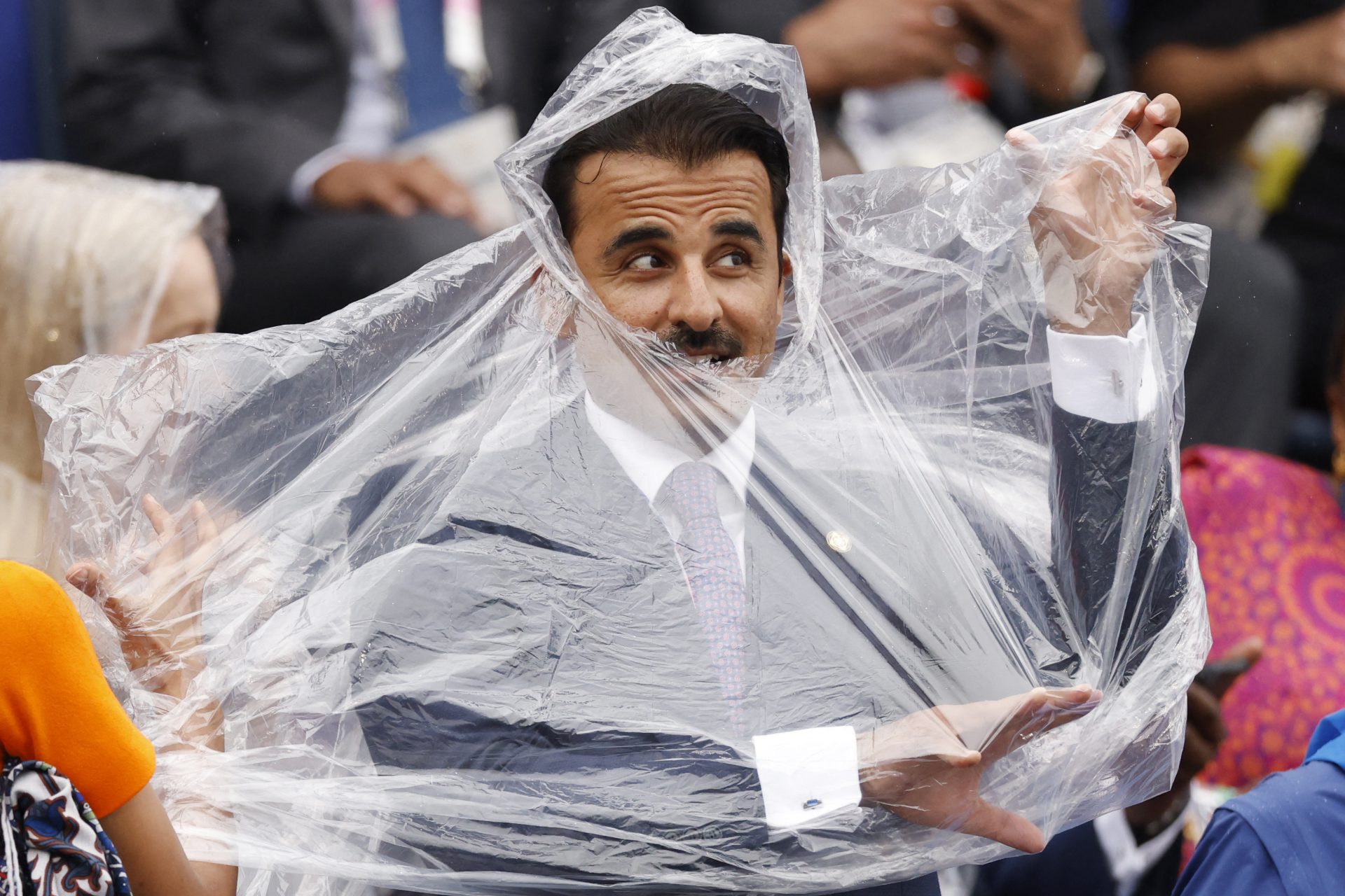 The Emir of Qatar looked different