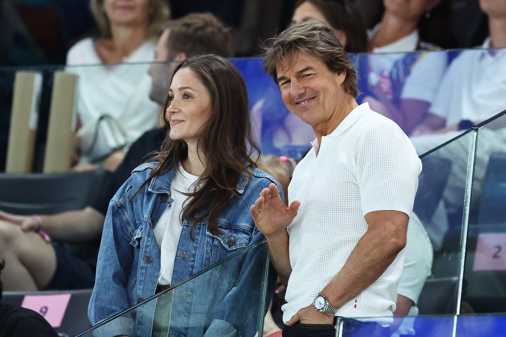 Beautiful outfits, big smiles: celebrities at the Paris Olympics