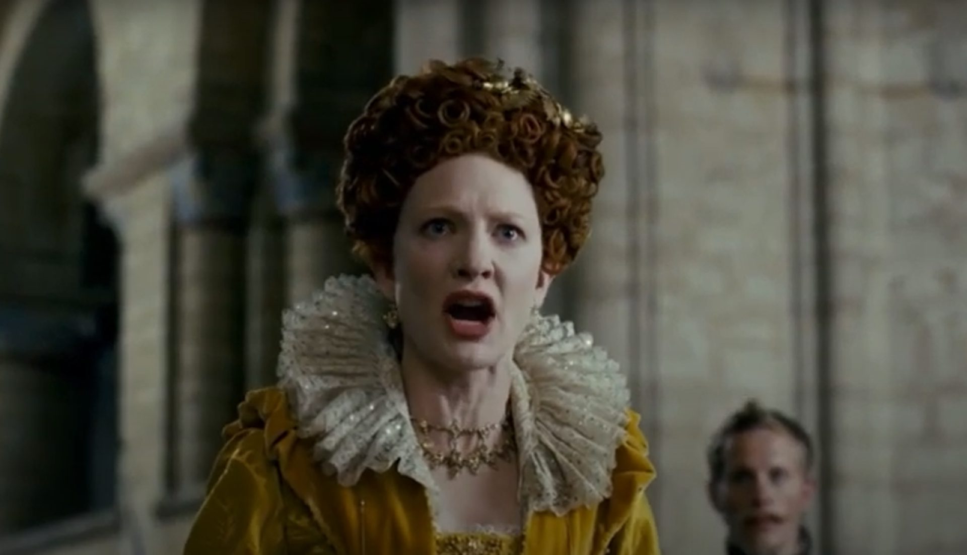 Cate Blanchett as Queen Elizabeth I in 'Elizabeth' (1998) and 'Elizabeth: The Golden Age' (2007)