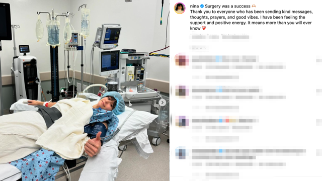 La actriz de 35 años compartió en Instagram detalles sobre su cirugía de pierna
