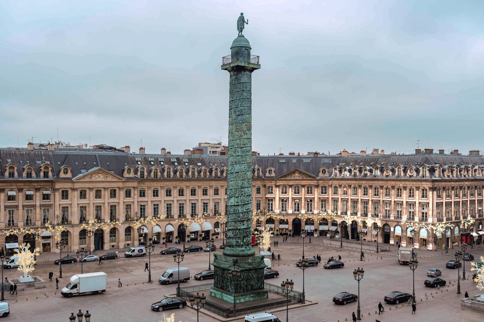 Place Vendôme de París (Francia)