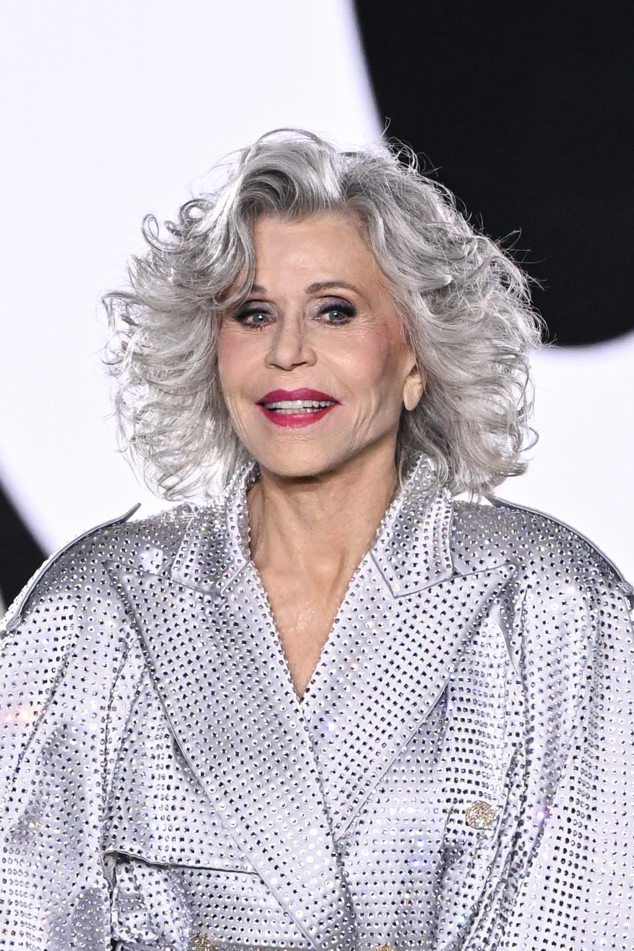 Fonda's iconic look at the fashion show