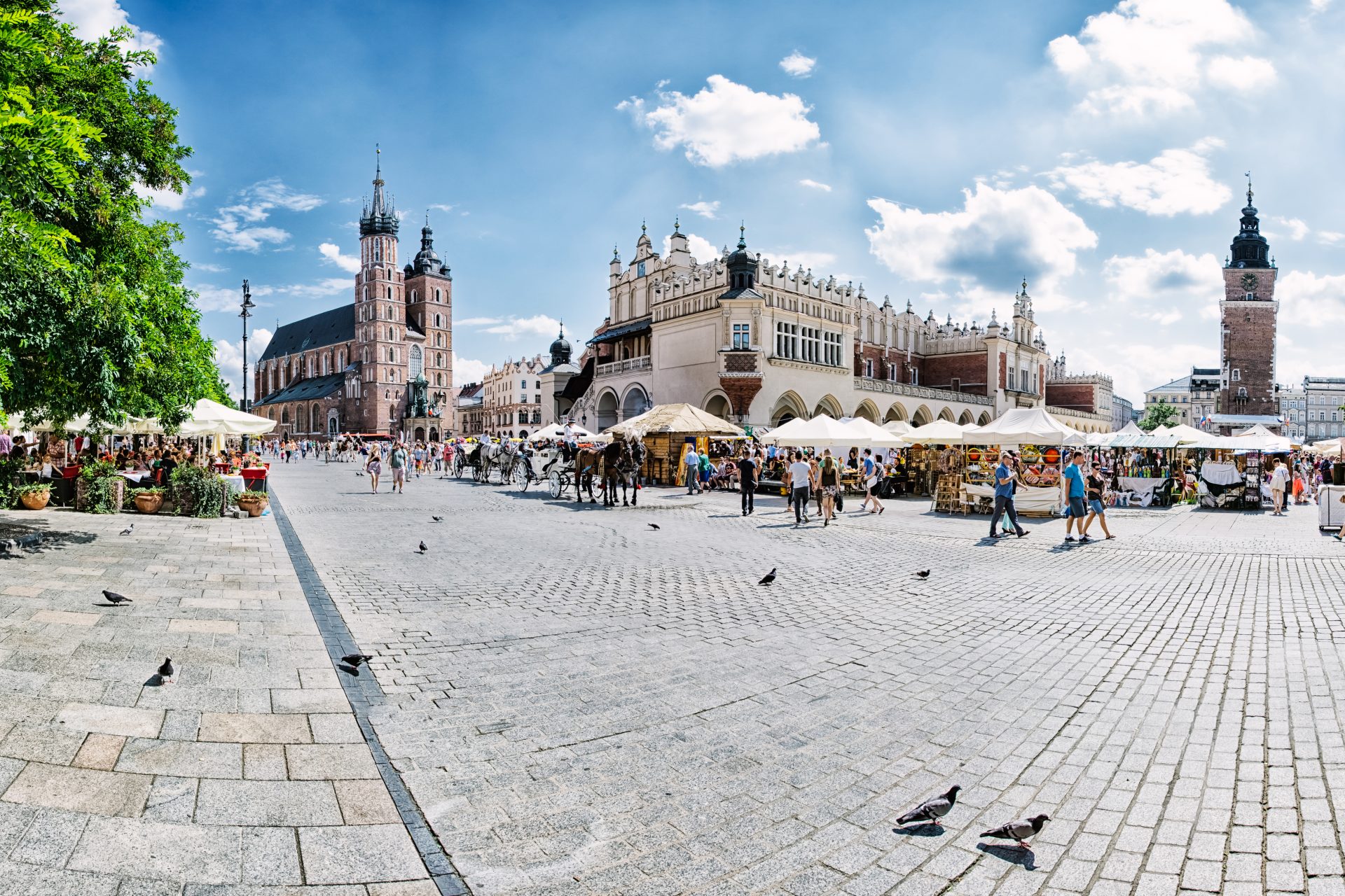 Plaza del Mercado de Cracovia (Polonia)