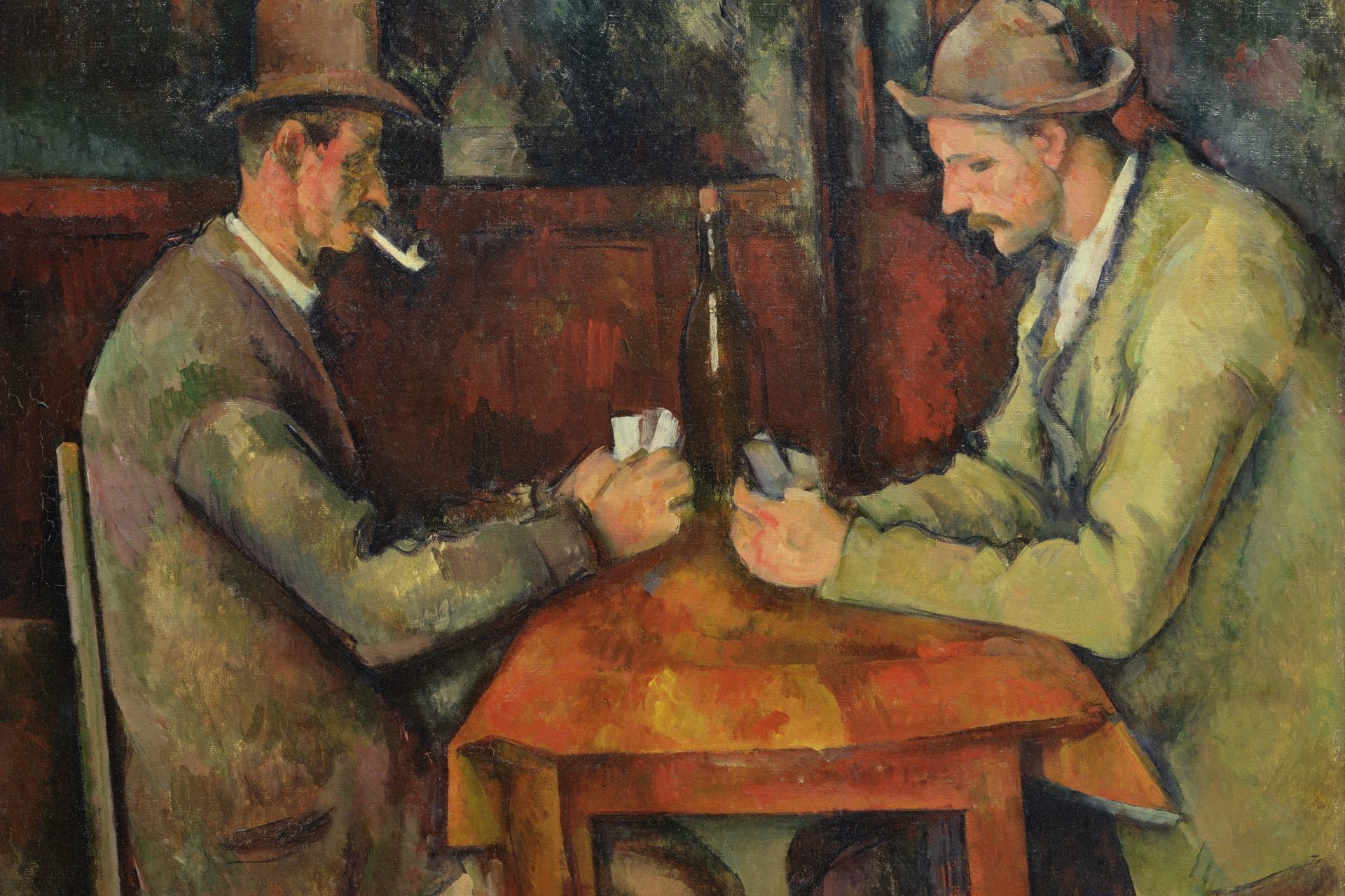 Los jugadores de cartas de Cézanne por Aleksandr Ivanov