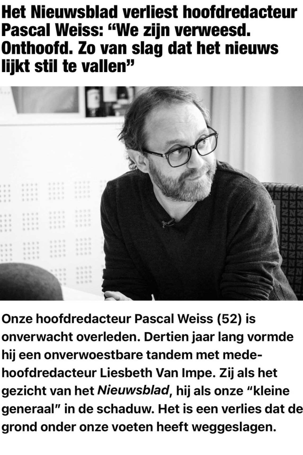 Pascal Weiss – rond 11 september