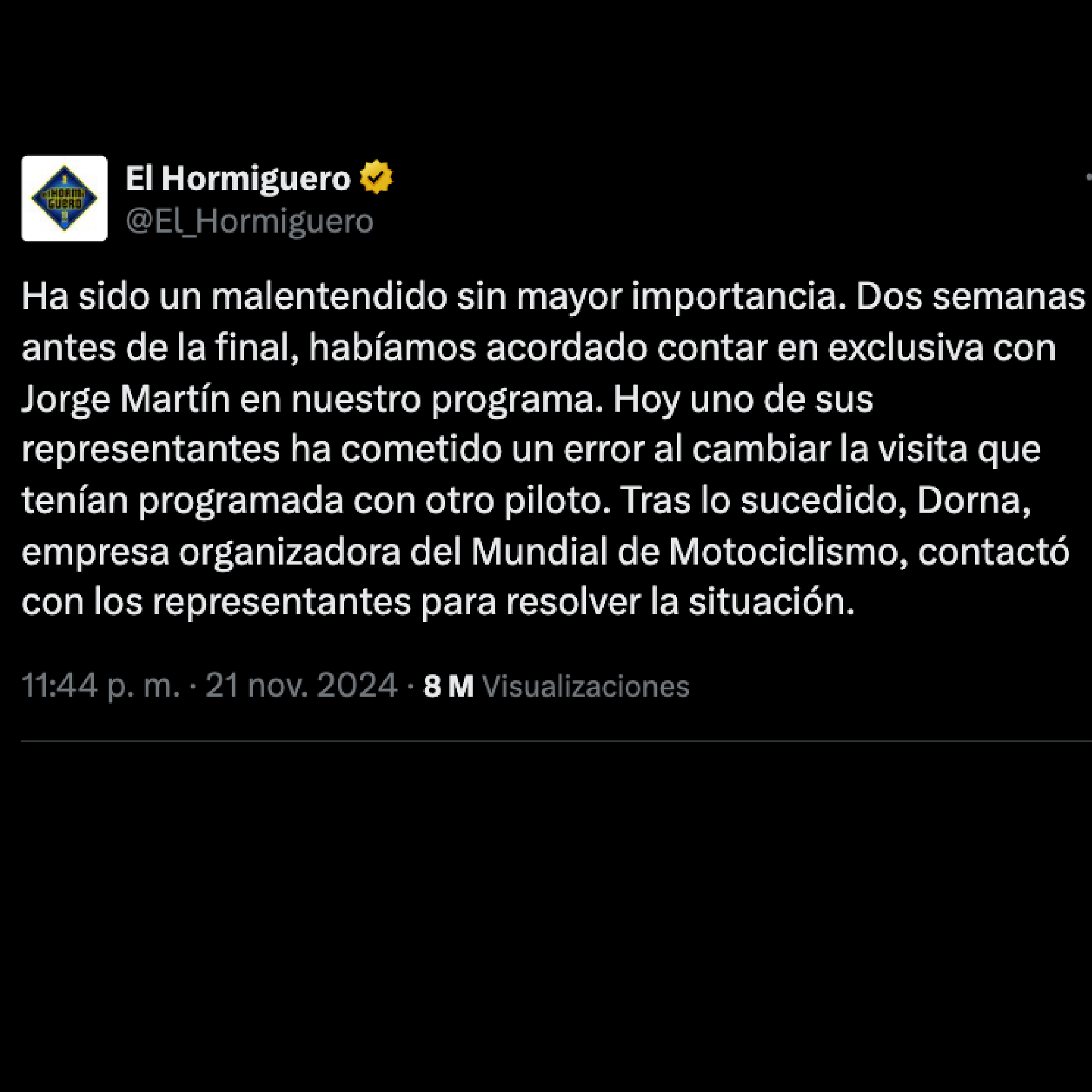 La escasa respuesta de 'El Hormiguero'